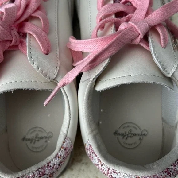 SweetHoney Adorable Gold Star Glitter Sneakers Size 3Y (only worn a few times) - Picture 8 of 9